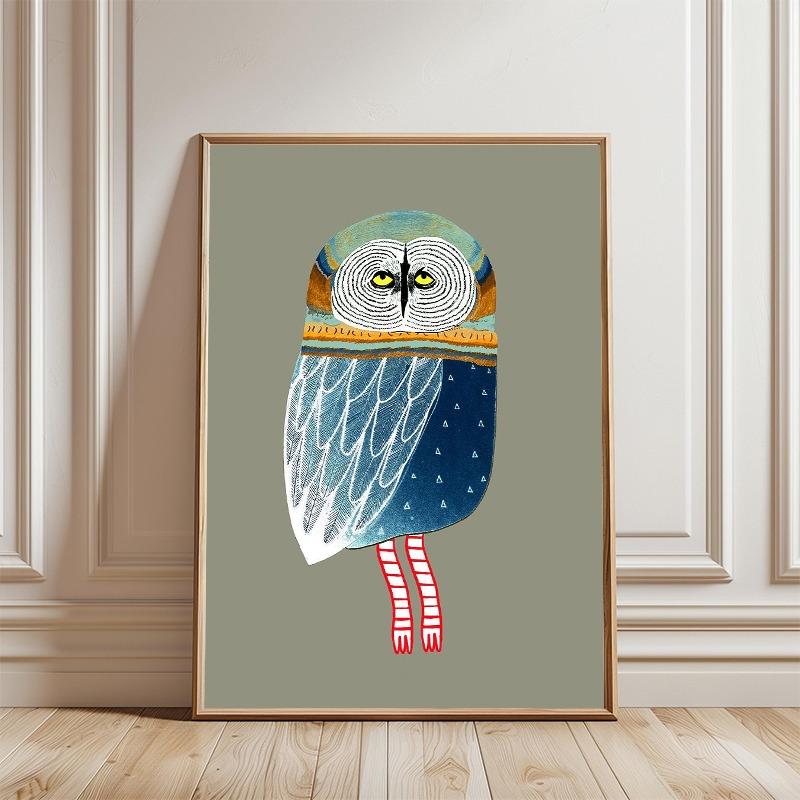 Abstract Colorful Magical Whimsical Owls Posters and Prints Canvas Printing Wall Art Picture for Living Room Home Decoration