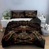 Harley-Davidson Logo Design Bedding Duvet Cover Set Duvet Cover Pillowcases  (1*Duvet Cover 2*Pillowcases, Without Duvet Insert)