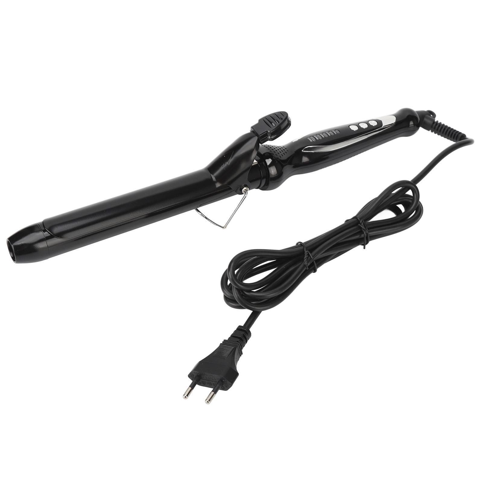 

Плойка-щипцы для завивки, питающая волосы, выпрямитель для волос, плойка черная 28 мм