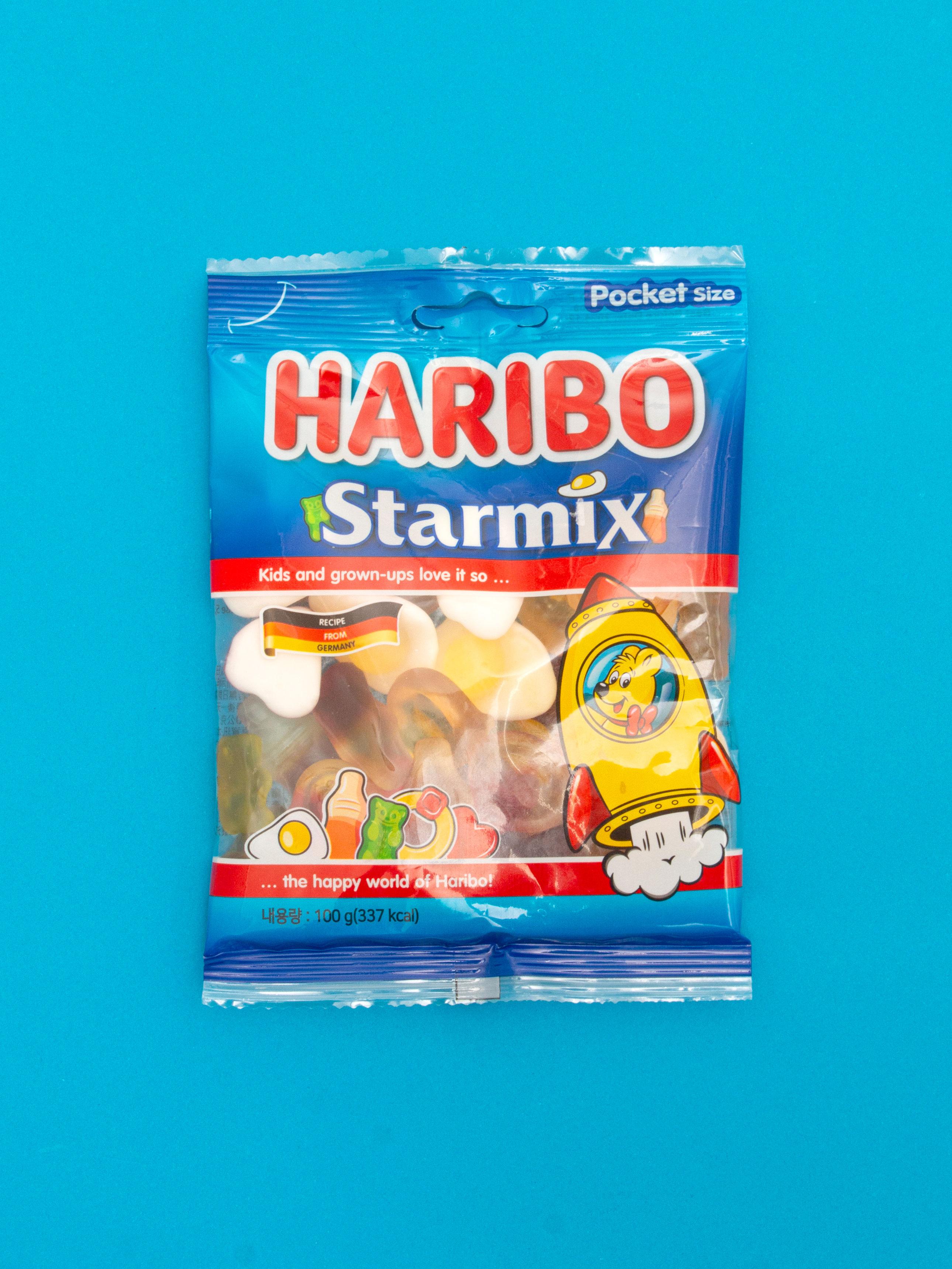 Haribo Star Mix Gummy Candy 100g Bag 1ea