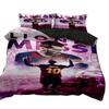 Football Superstar Messi Pattern Duvet Cover Pillowcase Bedding Set Boy For