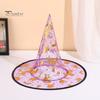 Breathable Wizard Headpiece Halloween Organza Witch Hat for Women, Adult Costume Holiday Photo Props Accessories, Lightweight Pointed Cap Cosplay