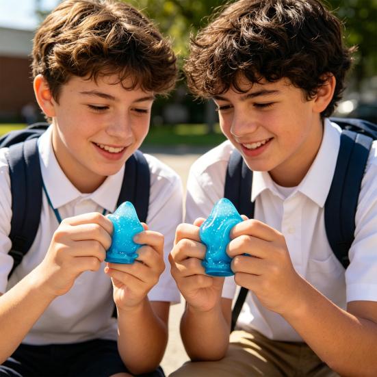 2 Pezzi Giocattolo Goccia d'Acqua per Alleviare lo Stress Riduzione dell'Ansia Goccia d'Acqua Trasparente Giocattolo Sensoriale da Pizzicare Fidget Giocattolo Portatile Decompressione Palla Anti-Stress