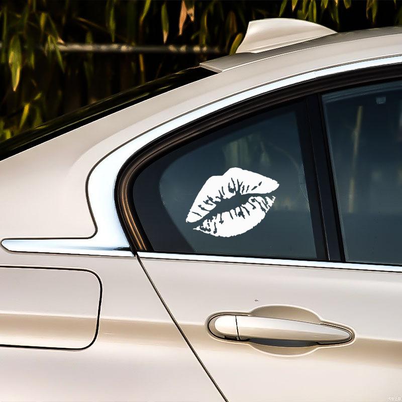 Kuss Lip Auto Aufkleber Auto Karosserie Fenster Stoßstange Windschutzscheibe Motorrad Helm LKW Fahrzeuge Autos Dekoration Zubehör
