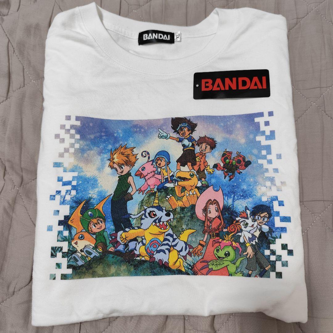 

[USED] Digimon Adventure T-shirt White XL BANDAI