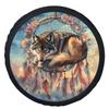 Dreaming Wolf Tire Cover Unique Animal Spare Wheel Protector Durable Polyester Accessory