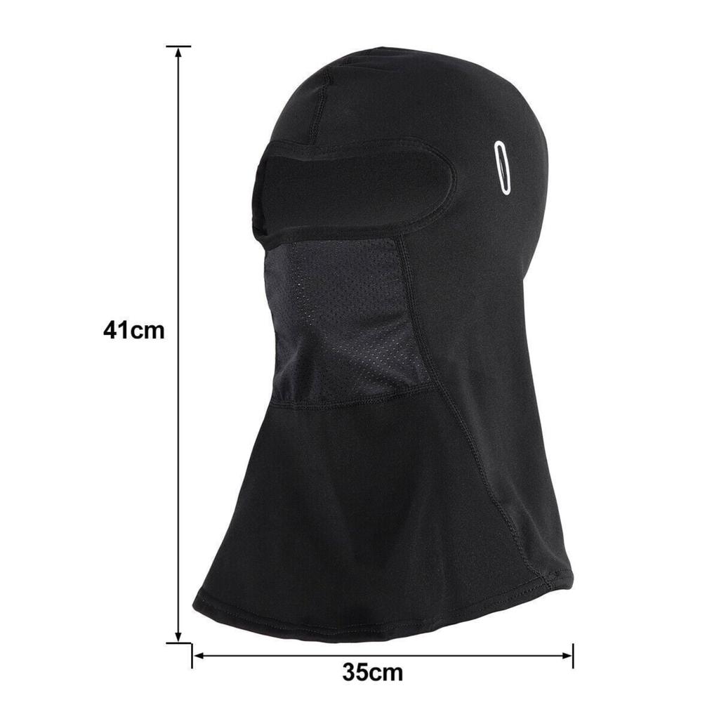 Unisex Black Lightweight Balaclava Full Face Mask Outdoor Runnintg Cycling Windproof and Warm Winter Elastic Ski Mask