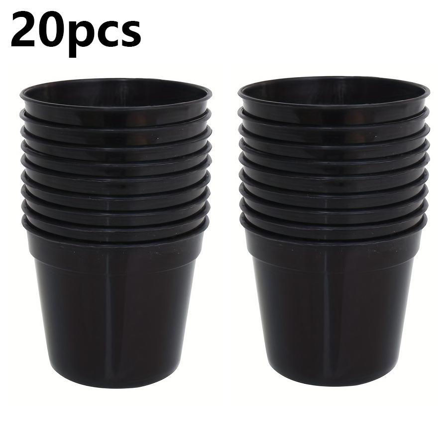 20pcs Plant Pots Small Flower Pots with Drainage Hole Durable Plastic Pots Nursery Small Flower Pot Bulk for Plants JXB