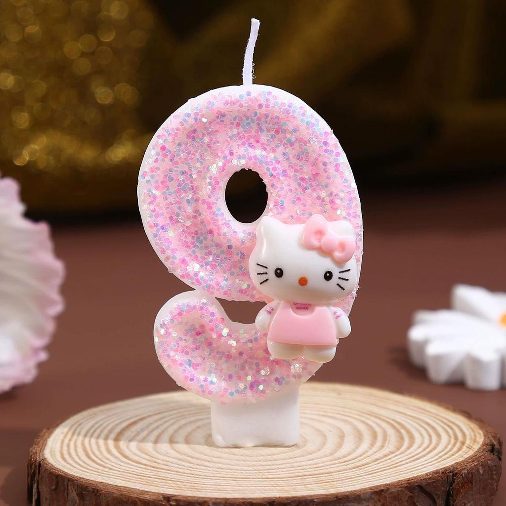 Creative Birthday Cake Number Candle Topper for Kids.