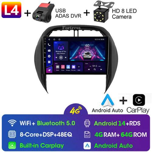 For Toyota RAV4 RAV 4 2003 2004 2005 Car Radio Android Multimedia Video Player Navigation GPS Carplay Touch Screen Auto Stereo