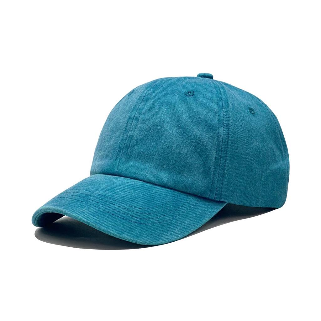 Pure Cotton Washed Baseball Cap: Breathable, Soft, UV Protection, Duckbill Design, Quality Assured Embroidery.