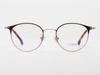 Alloaiweeo [Aloxrounz] Ar8013A C2 Half Two-Tone Black & Rose Gold Beta Titanium Round Glasses