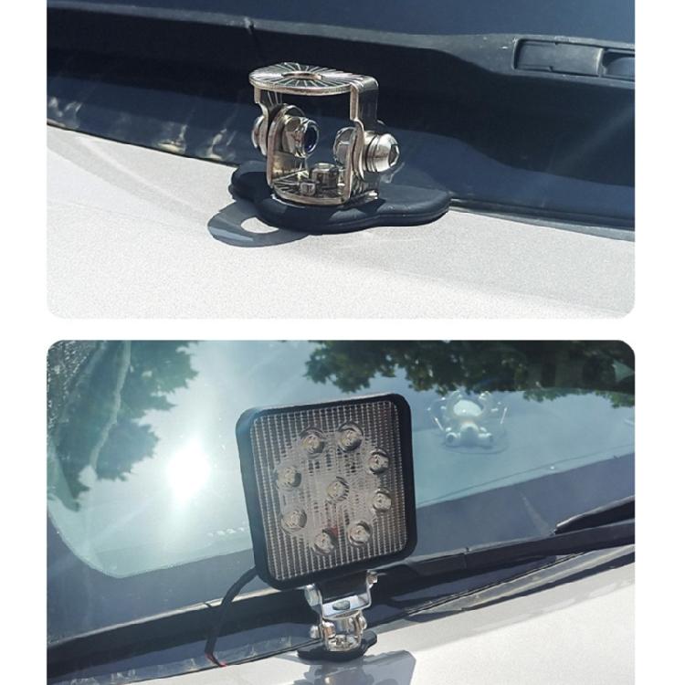 2 Stück Verstellbarer Sicherheitsdämpfungs-Montageständer Scheinwerfergitter LED-Arbeitslicht Basis-Montagehalter Auto Zubehör