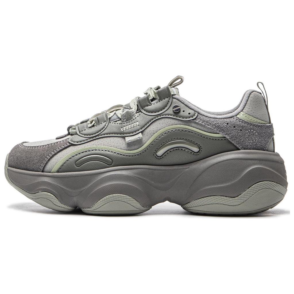 New LiNing Honey V2 Anti-Slip Wear-Resistant Low-Top Casual Shoes Women's Gray AGCU414-2