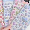 Cartoon 3D Relief Fun Stickers 4 Pieces Cute Waterproof Decorative Stickers for Kids' DIY Decoration BulingBulingStickers Store