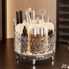 360° Rotating Makeup Brush Storage Box INS Desktop Cosmetic Organizer Makeup Brush Holder Desktop