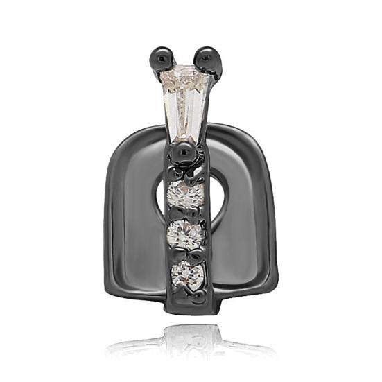 Teeth Braces Heart Shape Cubic Zirconia Men Women Hip Hop Vertical Stick Braces for Halloween