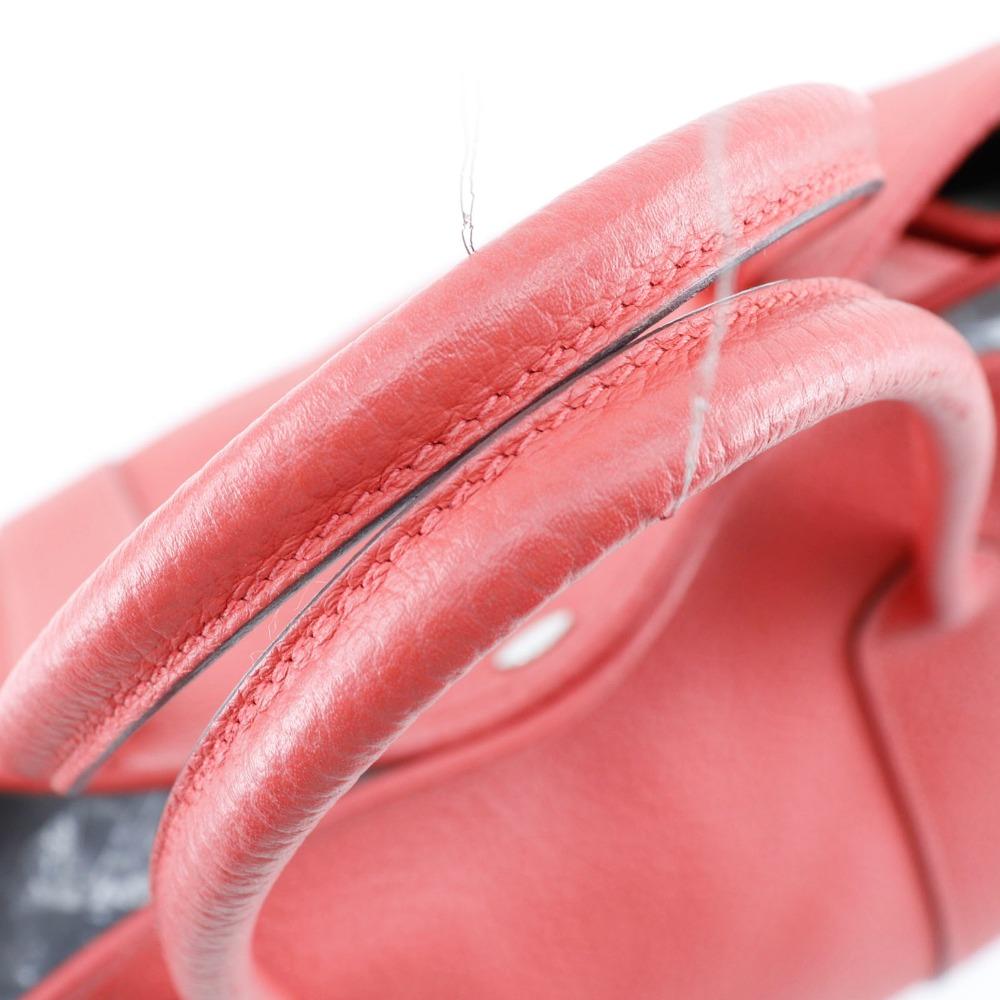 Hermes Garden Party PM Tote Bag Red Negonda Women Used