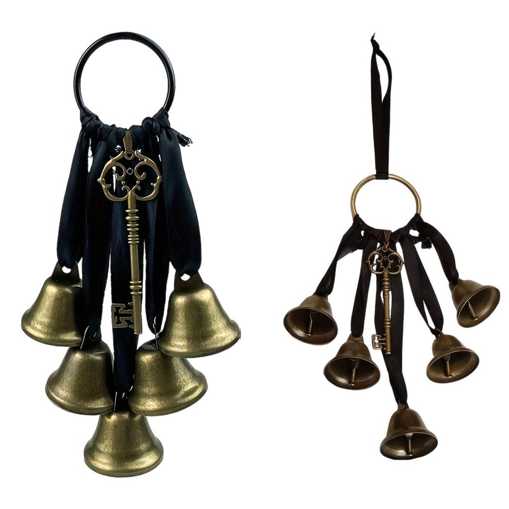 Witch Bells for Door Knob Pagan Rustic Witchcraft Supplies Bell String Hanging Witch Bell for House Bedroom Home Wall Garden