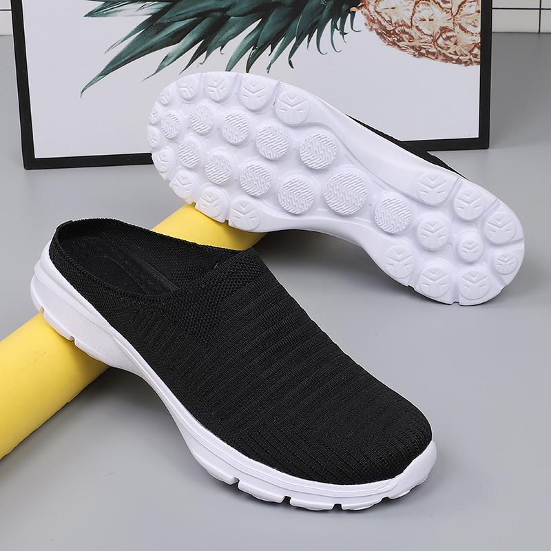 Women's Clogs Backless Walking Sneakers Summer Girls' Footwear Slip-on Mules Shoes Men Casual Travel Mule Slippers for Girl