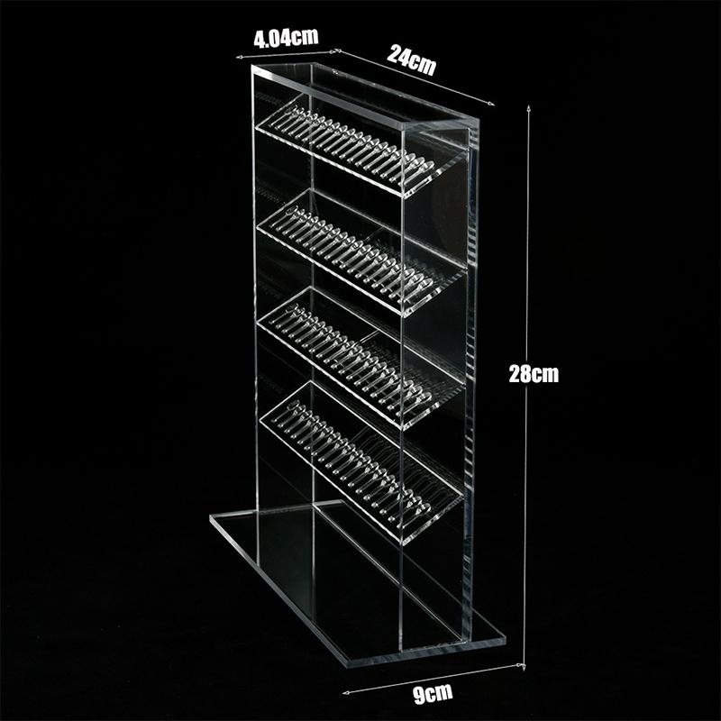 1Pcs Clear Acrylic 72Holes 4Layers Strong Display Stand Earring Belly Button Ring Lip Tongue Body Piercing Jewelry Solid Stand