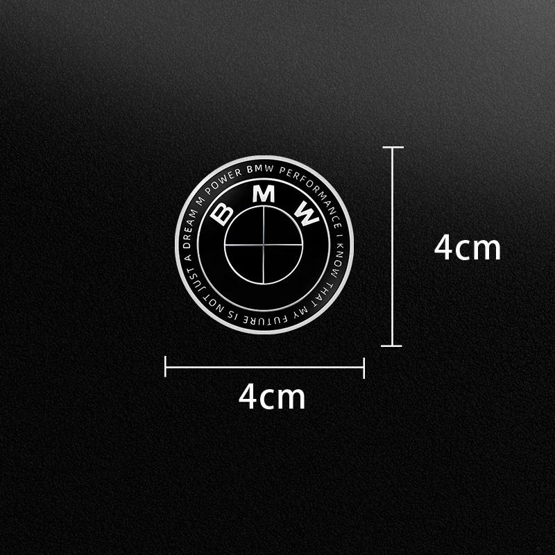 

2025 For BMW M X3 X5 X6 Car Front Seat Headrests Badge Decal Car Side Window Stickers For BMW 50th Kith F30 F10 E90 E34 E53 E61 2PCS