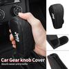 Universal Durable Leather Car Shift Knob Handbrake Cover for Jeep Wrangler Compass Renegade Gladiator Avenger Patriot