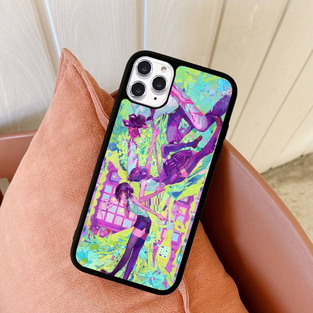 Anime C-Chainsaw Man Phone Case For IPhone 17 16 Pro Max 11 12 13 14 15 Hard PC+TPU Bracket Back Cover