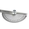 High Precision Stainless Steel Protractor Angle Gauge 180 Degrees 0-10CM Adjustable Semicircle Protractor Angle Measuring Tool