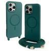 For iPhone 16 Pro Max Magnetic Case Compatible with MagSafe Soft TPU Phone Cover with Lanyard
