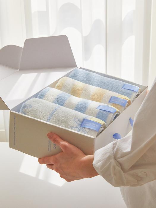 

Maatila Premium Combed 40-Count Antibacterial Heavy-Duty Hotel Towel 200g - Design 4P Set 02. Shower Morning