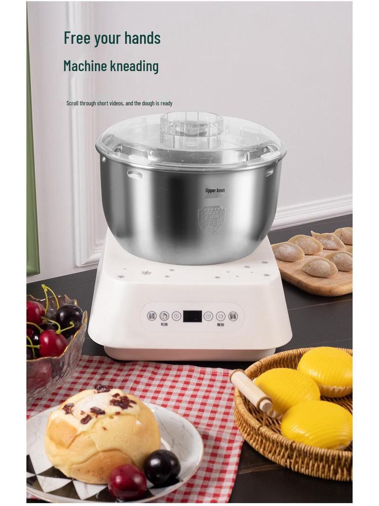 Silent Chef Dough Mixer: Multi-Functional Stainless Steel Kneader for Home & Commercial Use