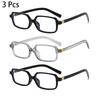 2/3 Pcs Rectangle Glasses Men Fashion Vintage Blue Light Blocking Optical Frames Women New Trendy Simple Design Eyeglasses