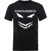 Disturbed Scary Face Candle Slim Fit T-shirt Large Black Unisex T-Shirt