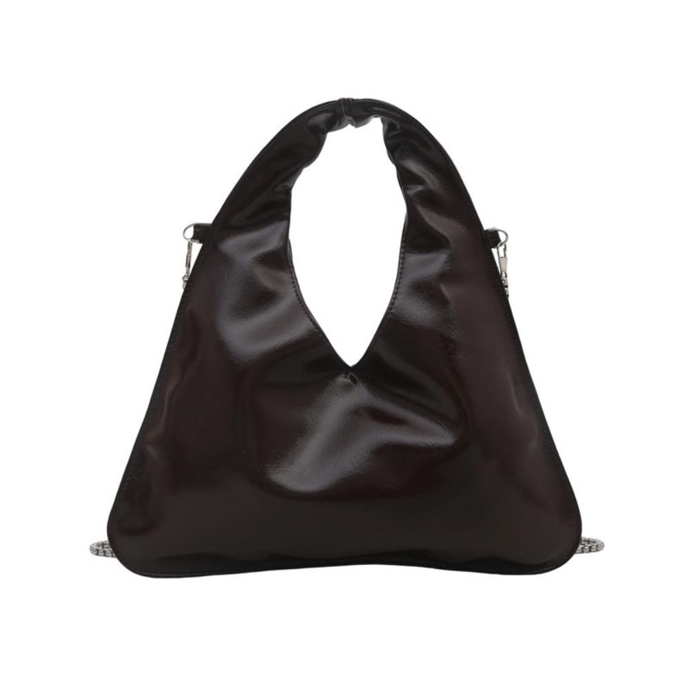 

Chain PU Leather Shoulder Bag Versatile Women s Handbag Fashionable Cross Body Bag Ladies кофейный