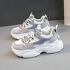K5010 New Color Matching Women's Shoes  Summer Mesh Breathable Increased Thick Bottom All-Match Casual Daddy Shoes White Shoes