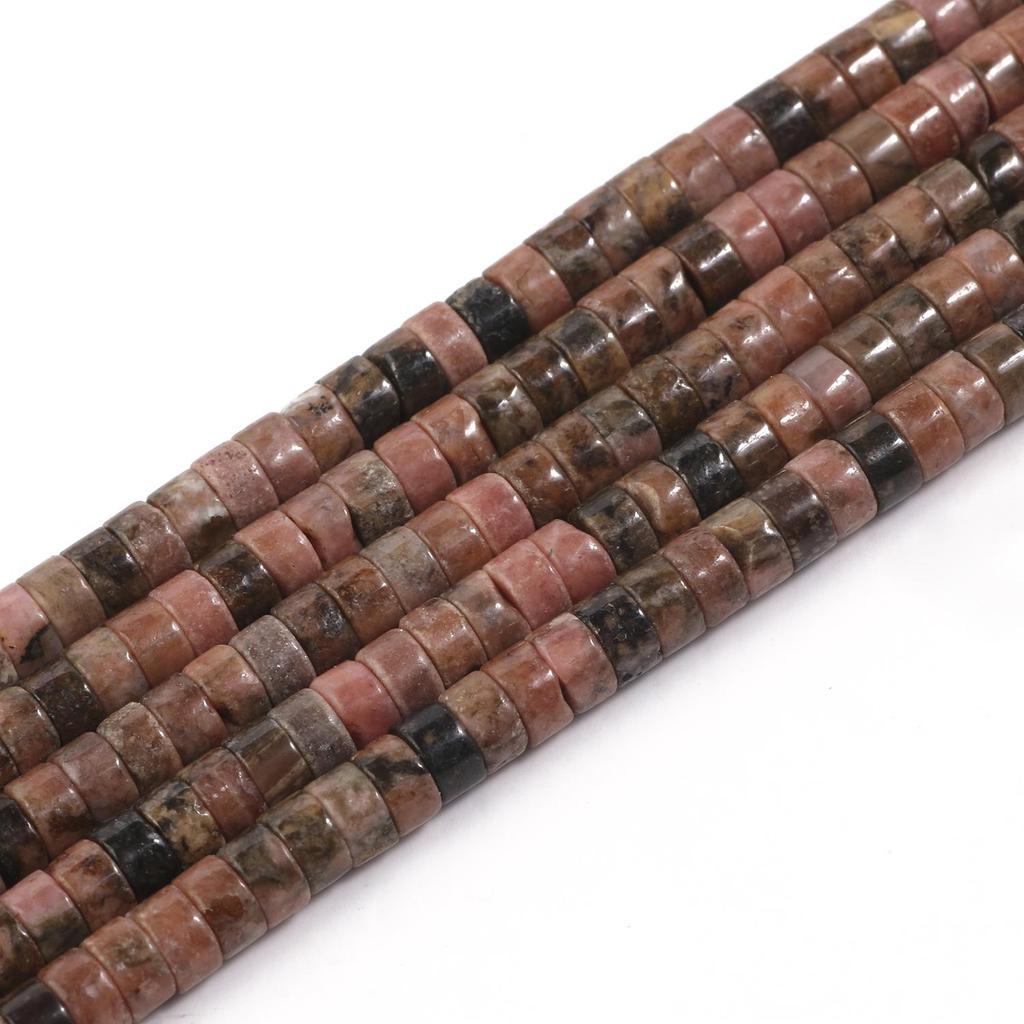 Kamień naturalny Rondelle koralik 4x2mm turkusowy kwarc Jasper płaskie okrągłe koraliki tarczowe do tworzenia biżuterii akcesoria do bransoletek zrób to sam 15''