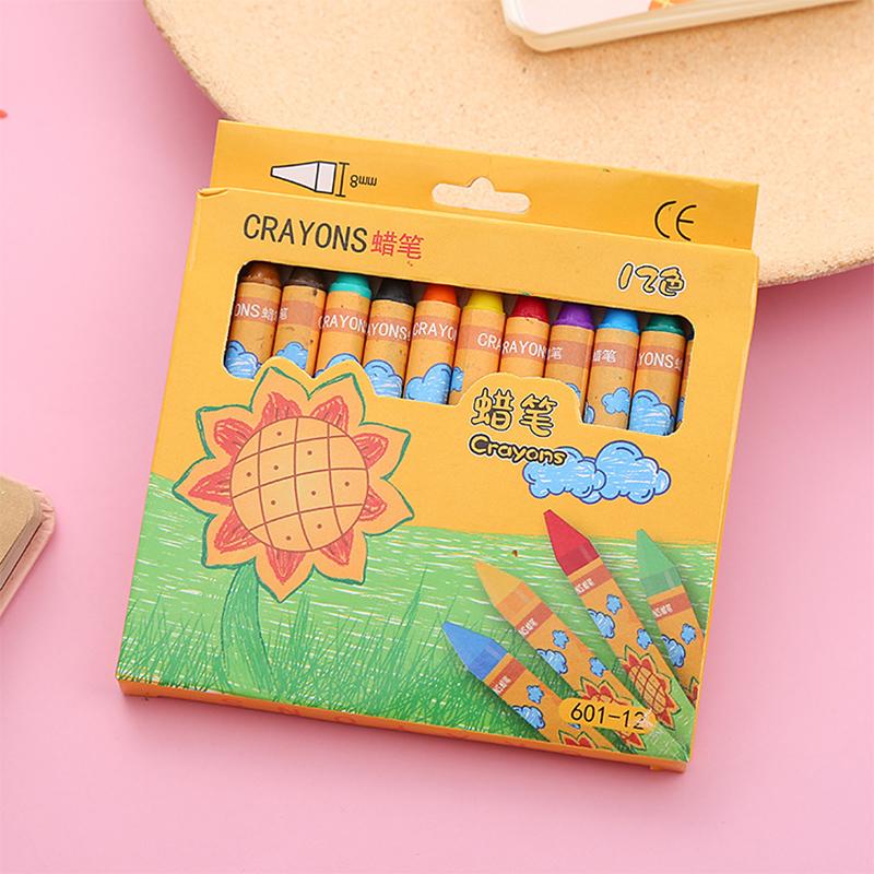 Sunflower 8 /12 /24 Colors Crayons Kids Colored Crayons School Supplies Prizes And Gifts
