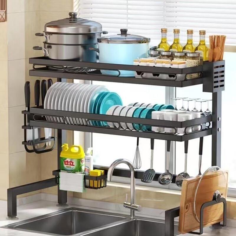 

Modern Carbon Steel Over-Sink Dish Drying Rack