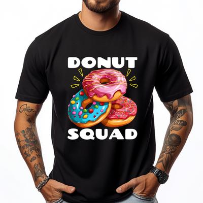 Cool Donut Squad Sprinkles Beignets Équipe Anniversaire Vêtements de Luxe Chemises Pour Hommes Loisirs