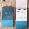 2026 Mini Desk Calendar - Monthly & Weekly Planner with Thick  Paper, Twin-Wire Binding, Vibrant Color Options,small Ornament