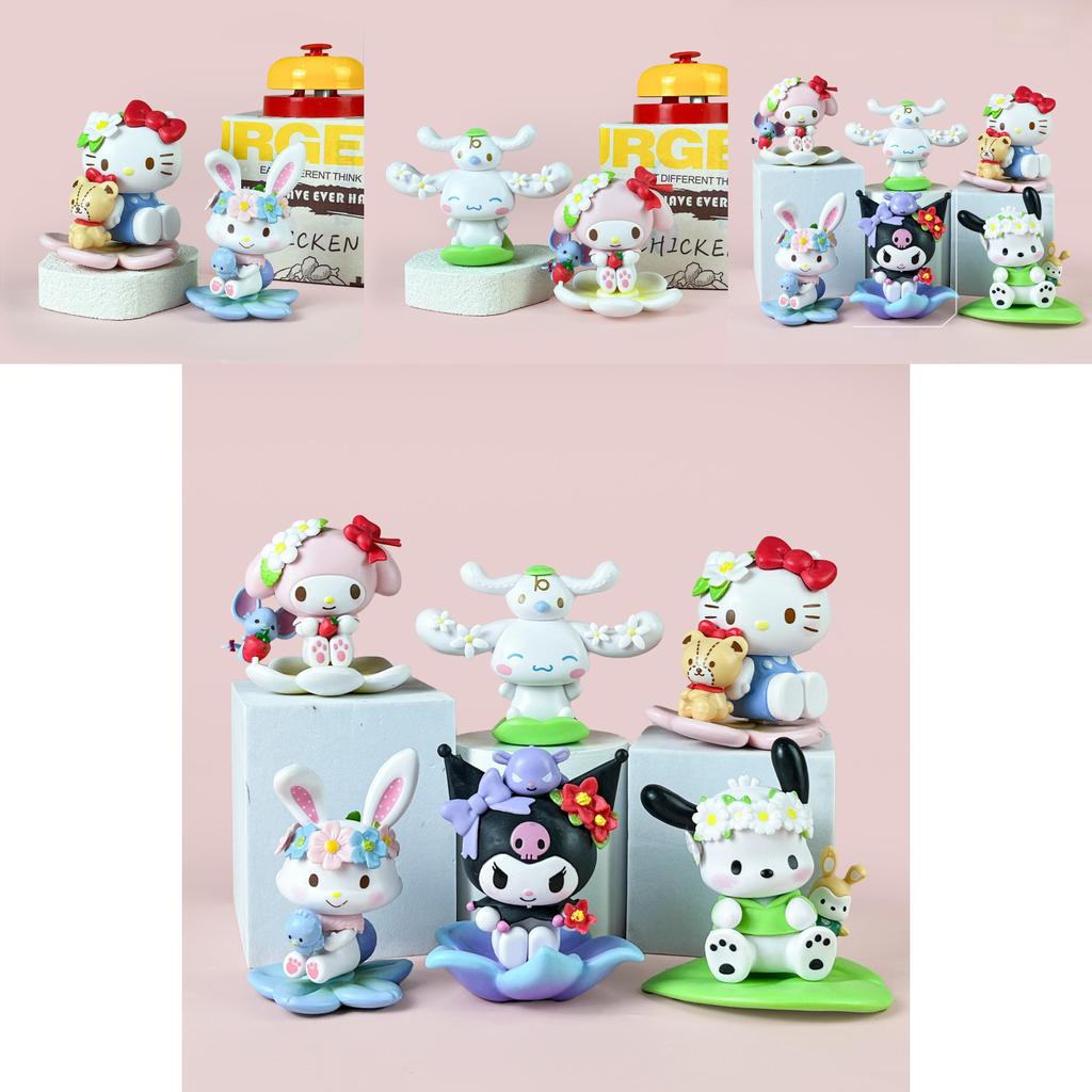 Hello Kitty Pvc Collectible Figurine With Assembleable Design For Desk Decor And Gift