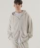 Pianer Essential Overfit Two-Way Zip-Up Hoodie (Oatmeal)