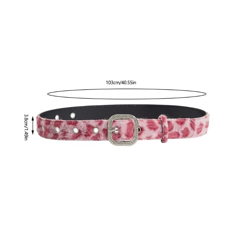 Pružný pásek s leopardím vzorem Nastavitelný pas Pro každodenní nošení Pohodlná a odolná látka