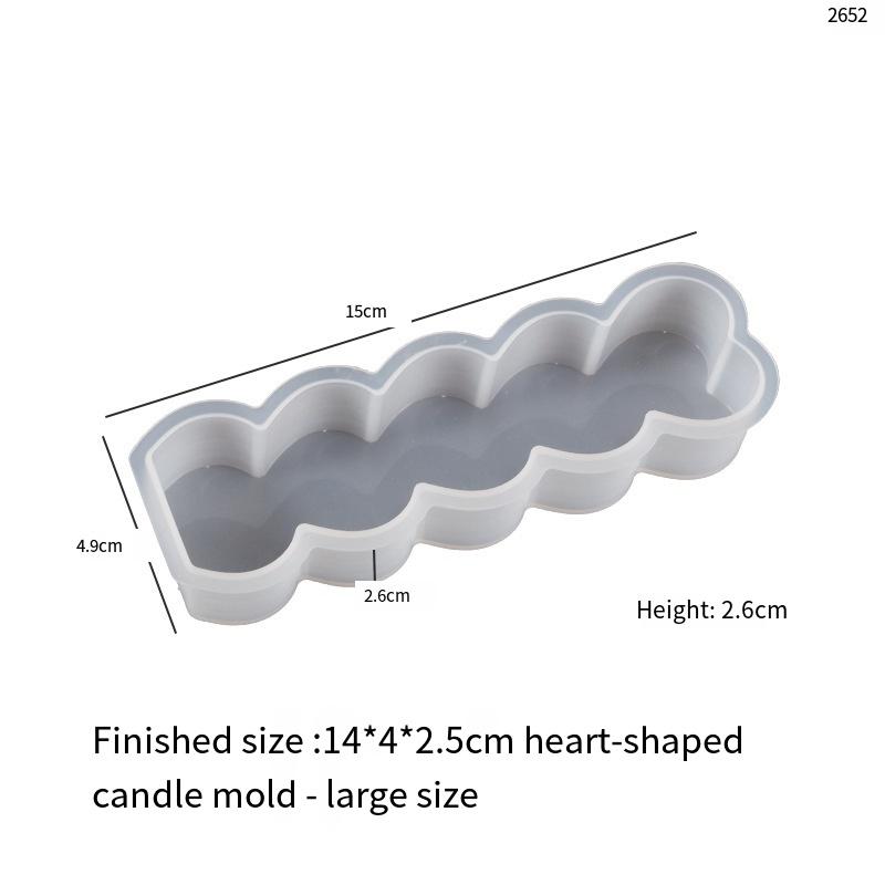 

1 шт. Qimiao Fresh DIY Кристальная эпоксидная смола Гипсовый орнамент Wulian Любовь Длинная свеча Силиконовая форма L