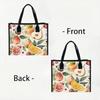Vintage Fruit Pattern Portable Casual Tote Fashion Outdoor Daily Handbag