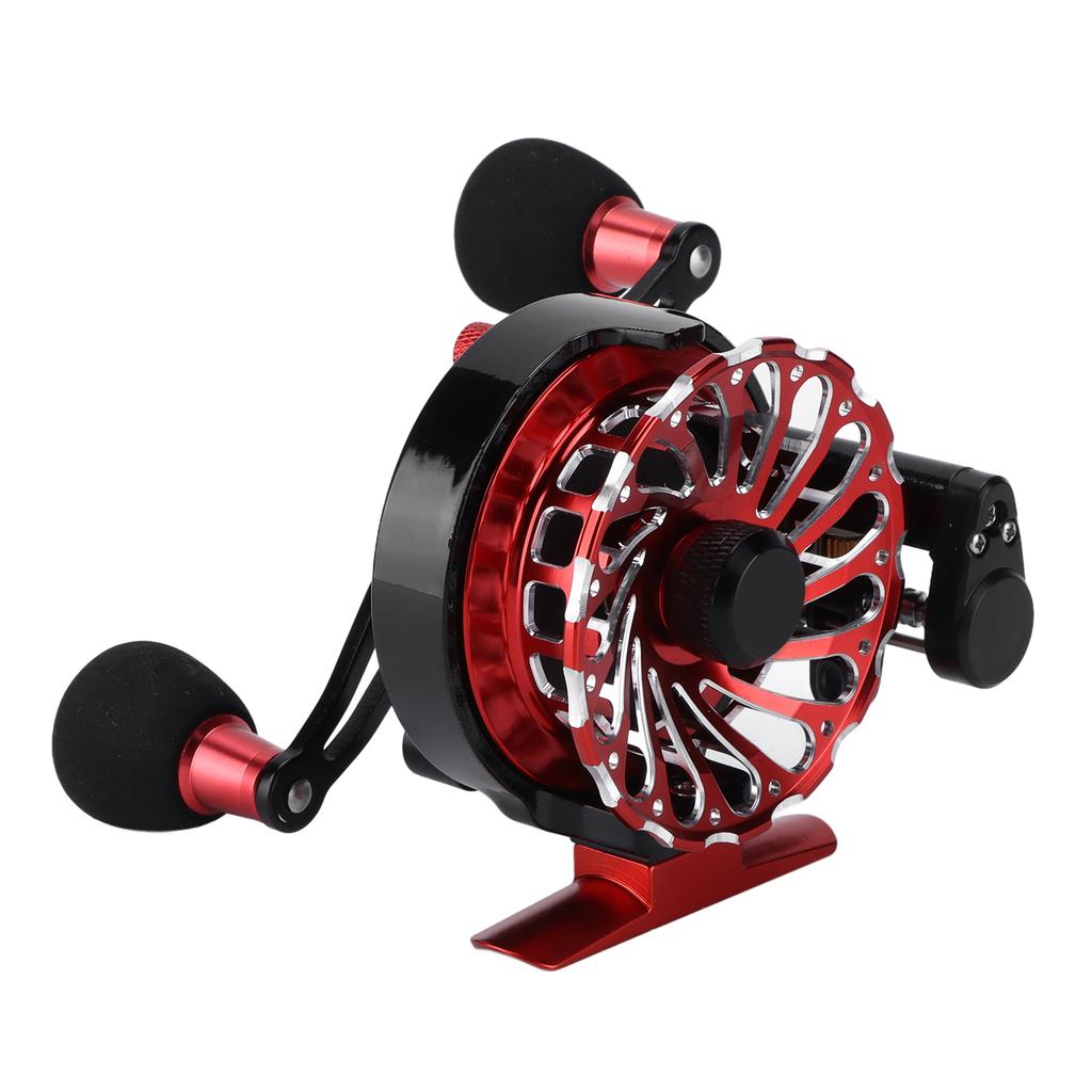 3.6:1 10+1BB Automatic Line Raft Fishing Reel Metal Wire Cup Magnetic Force Slow Down Reel(Carved Wire Cup Right Hand )