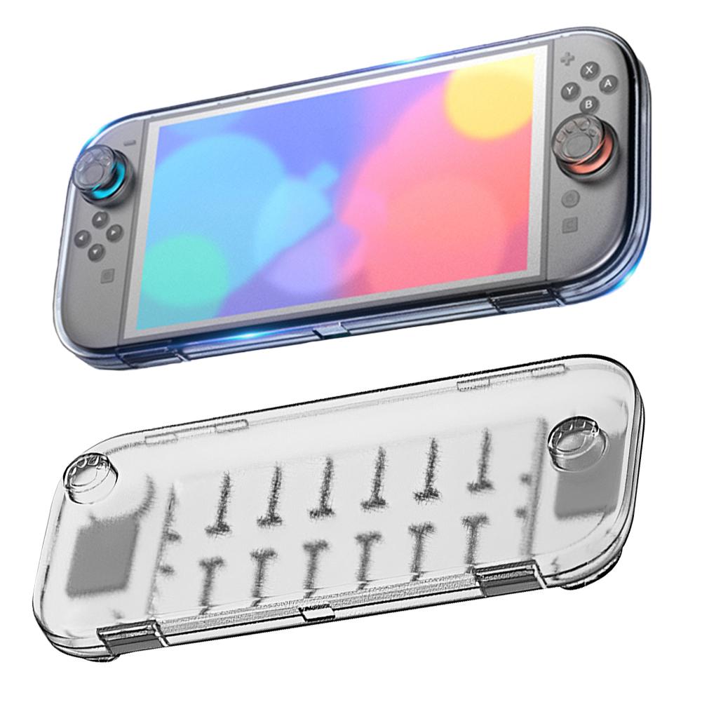 Clear Protector Shell for Nintendo for Switch 2 Anti-drop Anti-scratch with Game Card Slots for Switch 2 Gaming Console/Gamepad