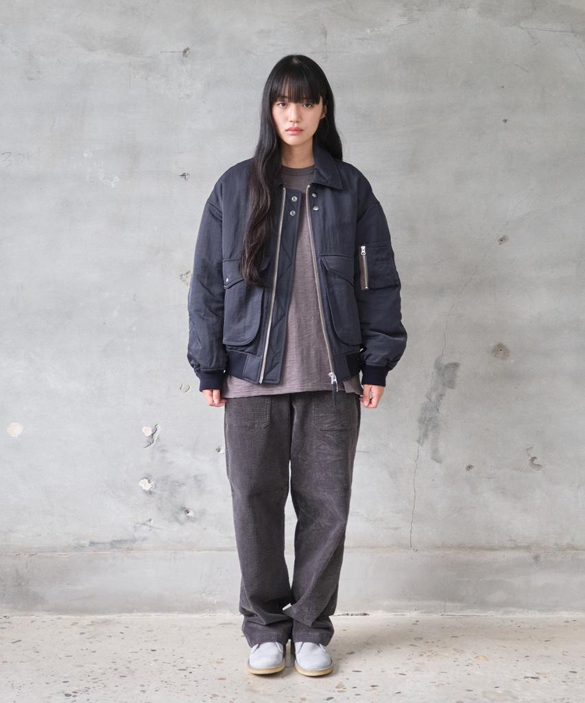 HORLISUN Airborne Nylon Padding Jacket Navy
