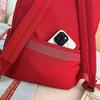 Einfarbiger Studenten-Schulrucksack Damen Rucksack mit großer Kapazität